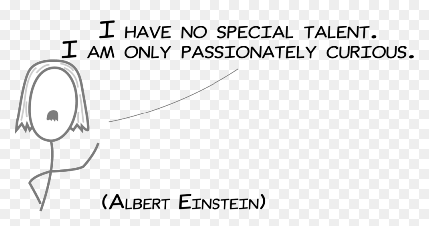 Einstein A -2 - Line Art, HD Png Download - curiosity png