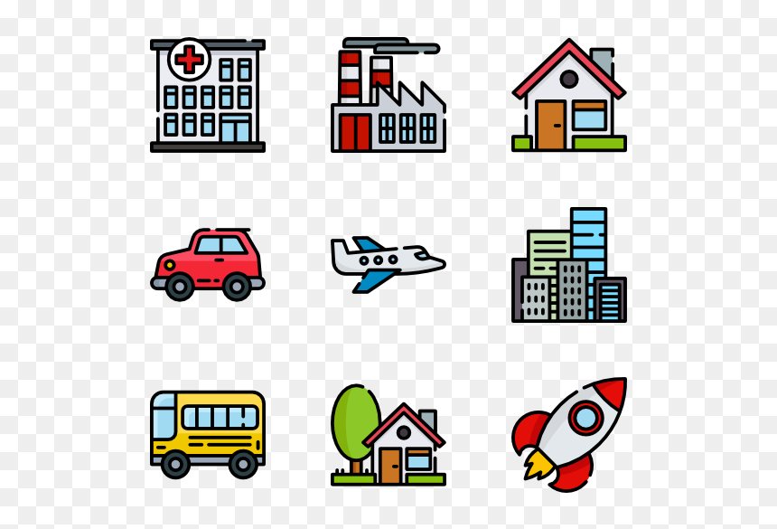 Modes Of Transport Icons, HD Png Download - christmas emojis png