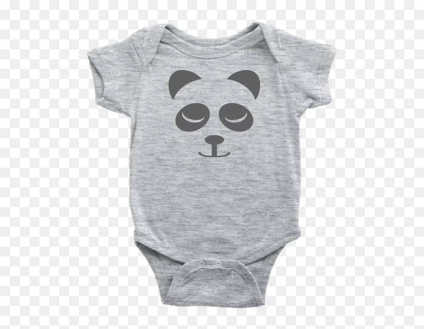Nerd Glasses Panda Face Baby Onesie, Animal Cartoon - Infant Bodysuit, HD Png Download - nerd face png