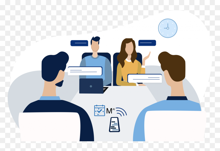 Cartoon, HD Png Download - business meeting png