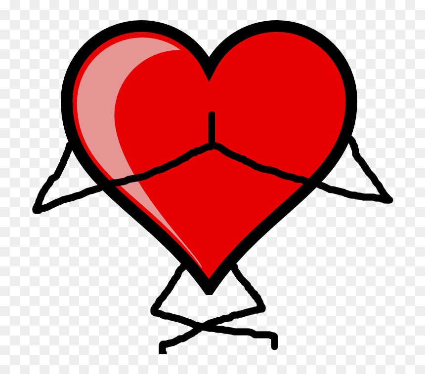 Yoga Heart Png - Heart Clip Art, Transparent Png - hearts clipart png