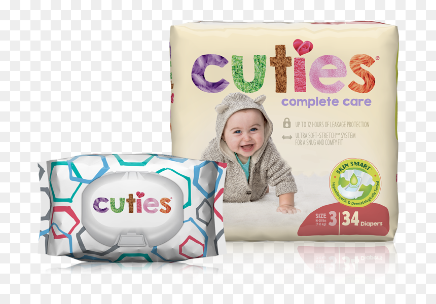 Cuties Complete Care Diapers, HD Png Download - diapers png