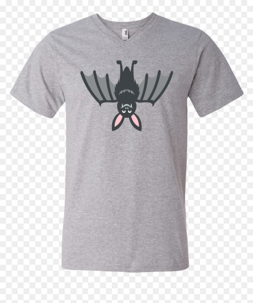 Upside Down Bat Emoji Men"s V Neck T Shirt - Bugs Bunny Lola T Shirt, HD Png Download - upside down emoji png