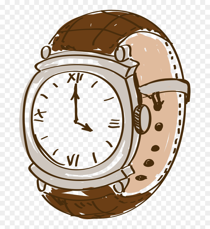 Transparent Mano Png - Cartoon Watch Png, Png Download - watch hand png