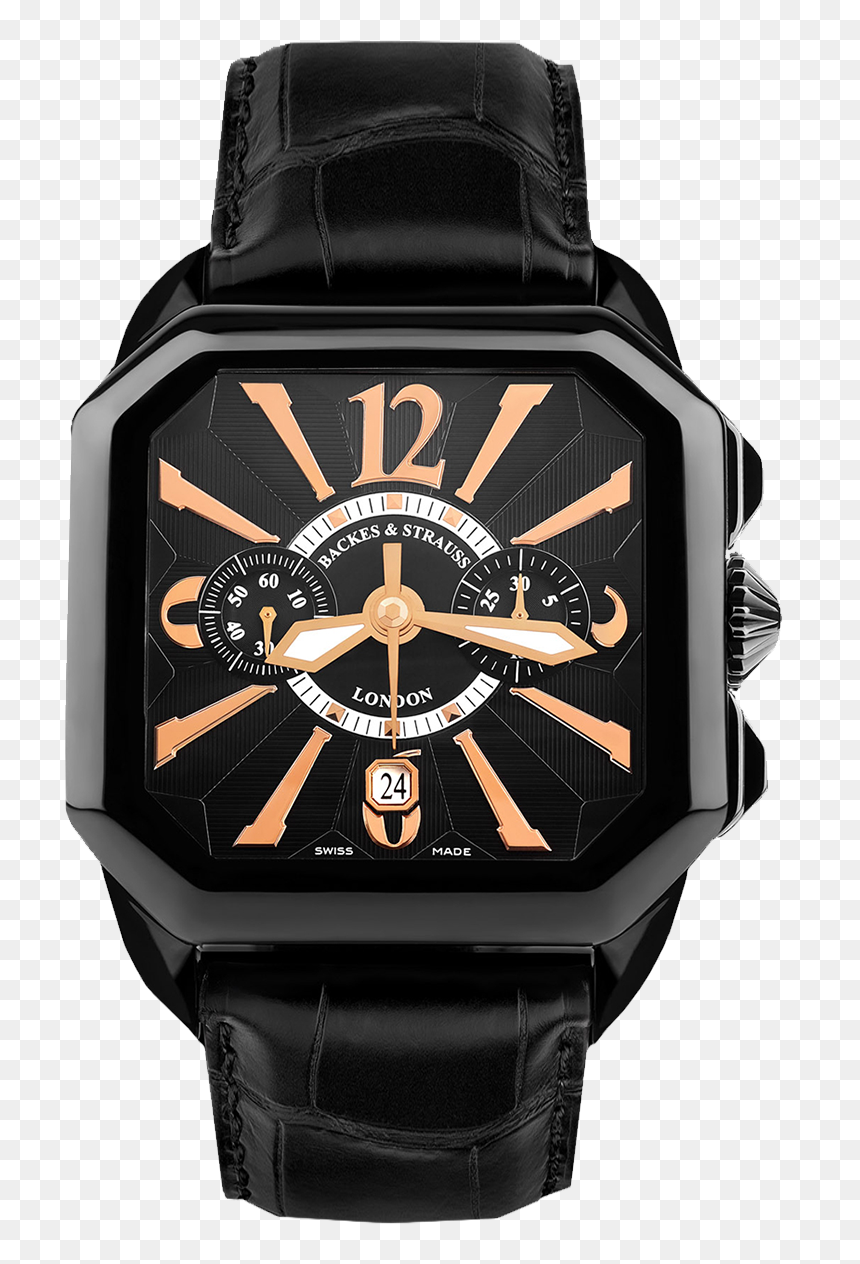 Berkeley Black Knight Chronograph 43 Luxury Watch - Analog Watch, HD Png Download - watch hand png