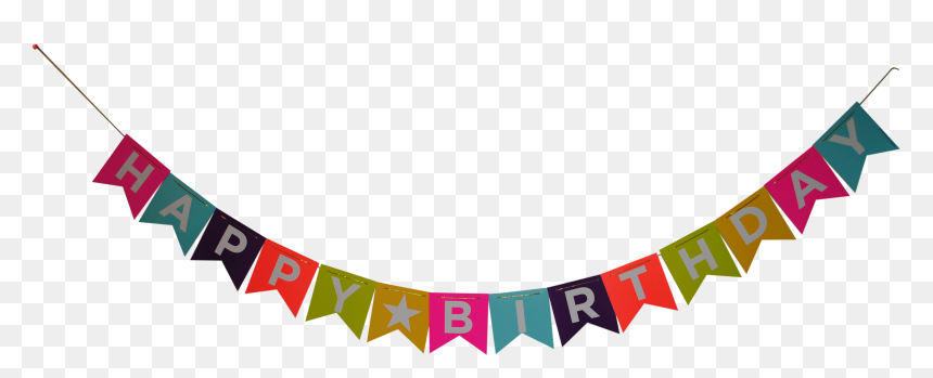 Fancy Banner Png -6 Foot Colorful Happy Birthday Banner, Transparent Png - colorful banner png