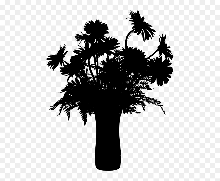 Asian Palmyra Palm Palm Trees Leaf Silhouette Branching - Silhouette, HD Png Download - palmetto tree png