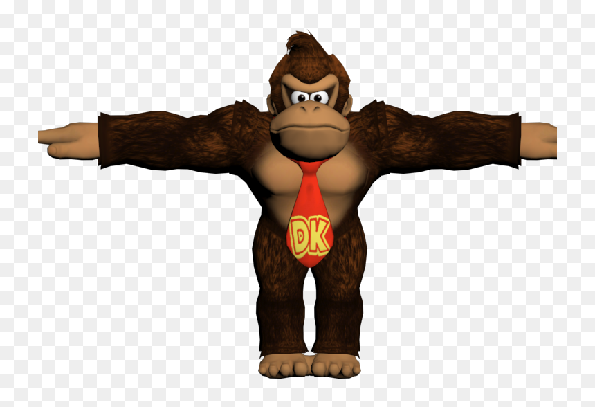 Yh0vhej ] - Donkey Kong Smash Bros Models Resource, HD Png Download - lanky kong png