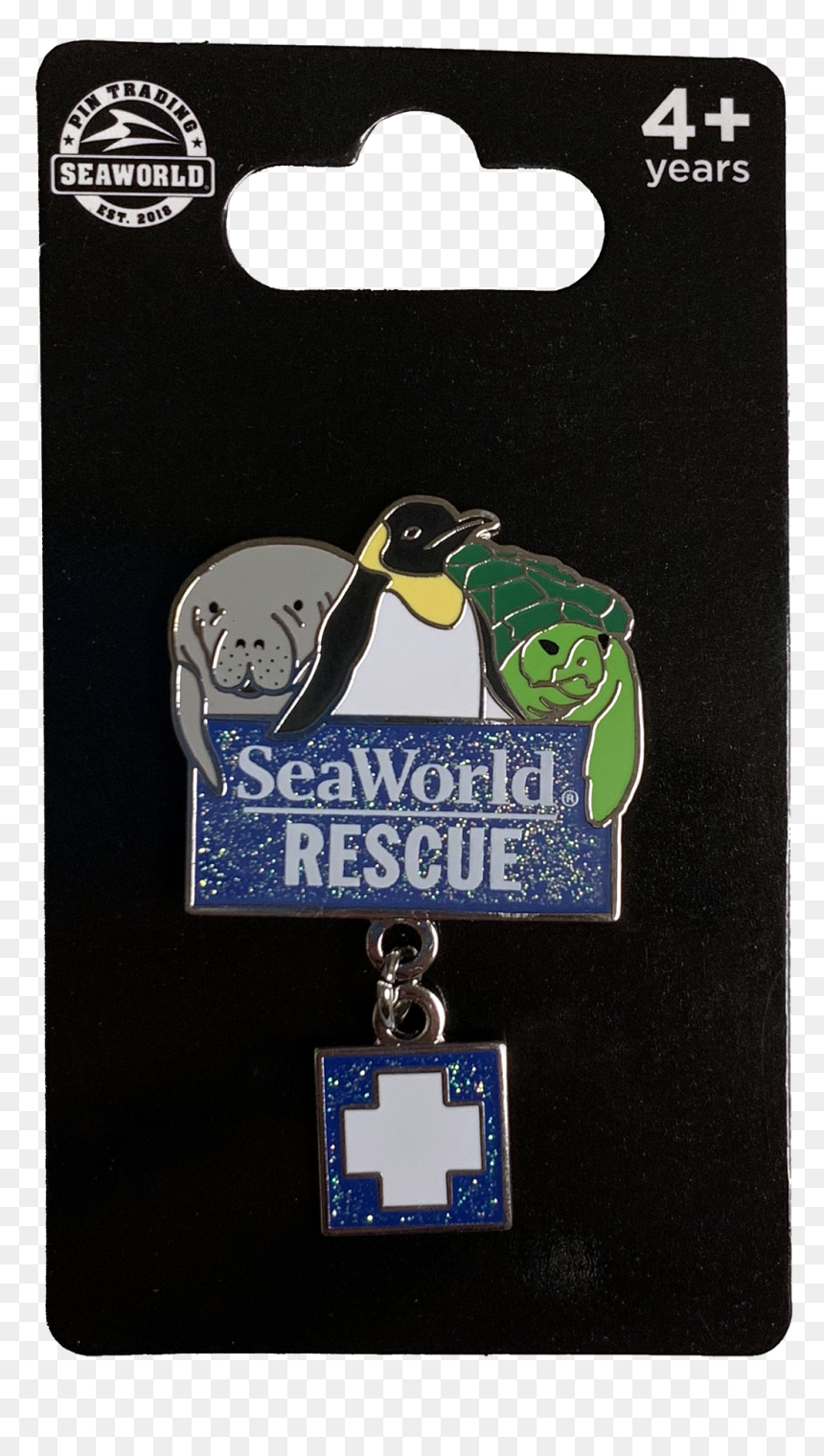 Seaworld Rescue Dangle Pin"
 Class= - Cartoon, HD Png Download - seaworld logo png