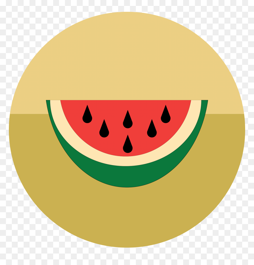 Transparent Watermelon Vector Png - Portable Network Graphics, Png Download - watermelon vector png