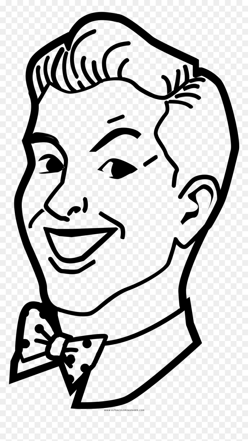 Retro Man Coloring Page - Dibujos Para Colorear Retro, HD Png Download - retro man png