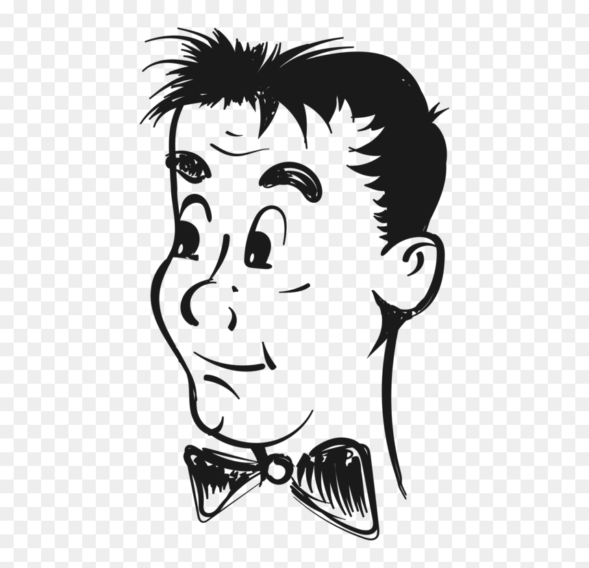 Line Art,style,stencil - Man, HD Png Download - retro man png