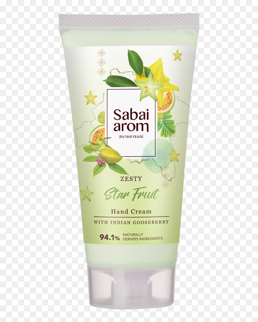 Sabai-arom Zesty Starfruit Hand Cream - Sunscreen, HD Png Download - star fruit png