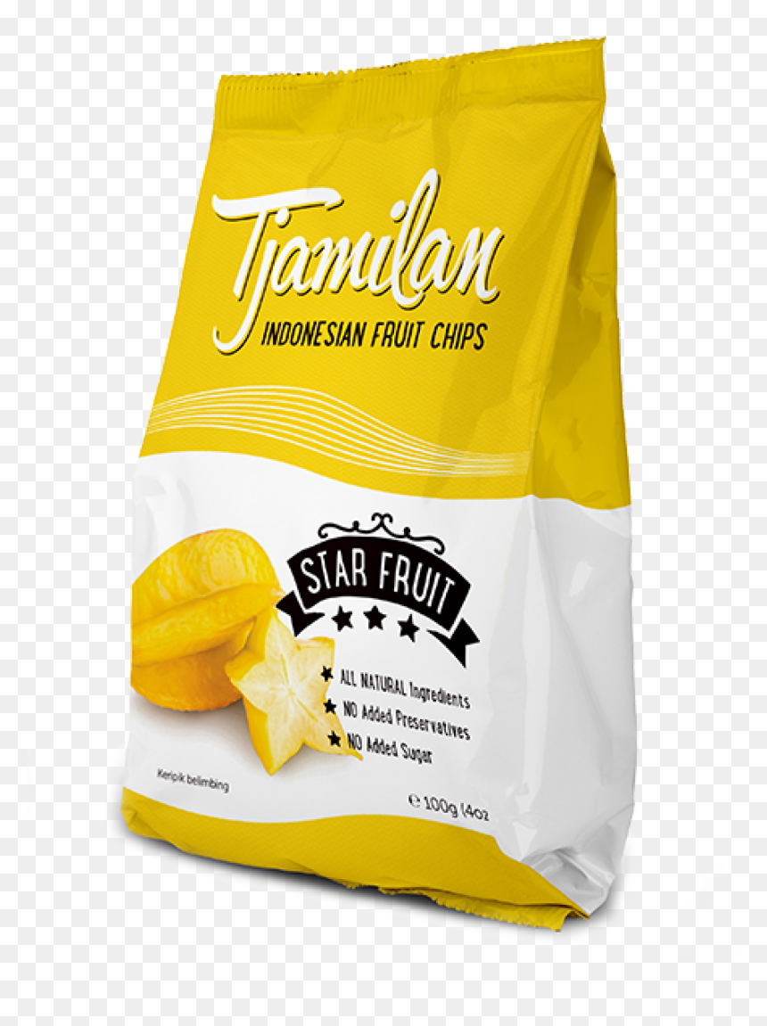 Tjamilan Fruit Chips - Potato Chip, HD Png Download - star fruit png