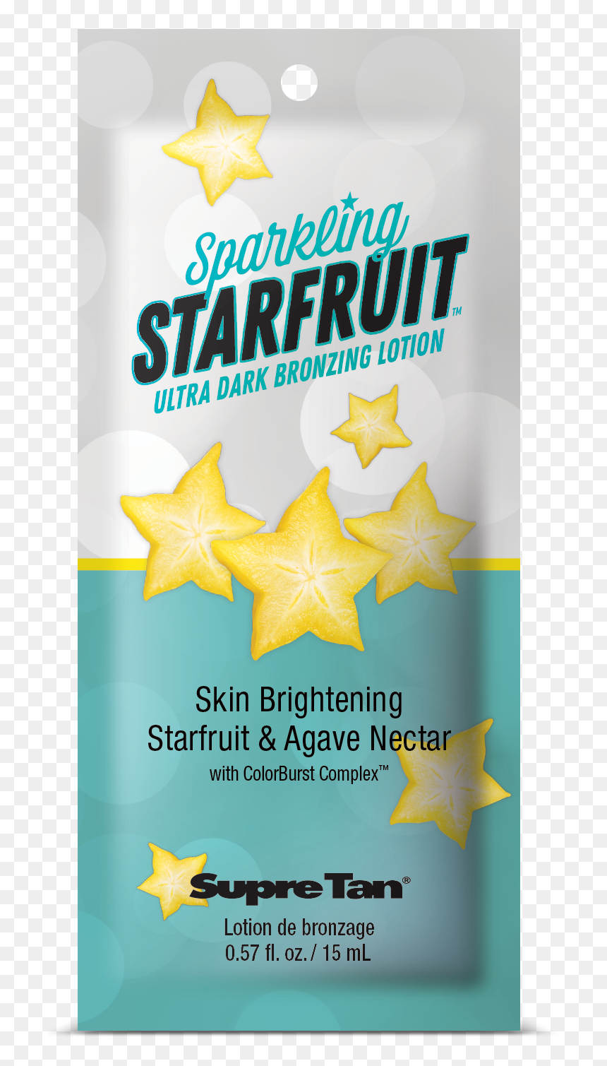 Sparkling Starfruit Natural Bronzer Pkt- Buy 7 Packets - Supre Tan, HD Png Download - star fruit png