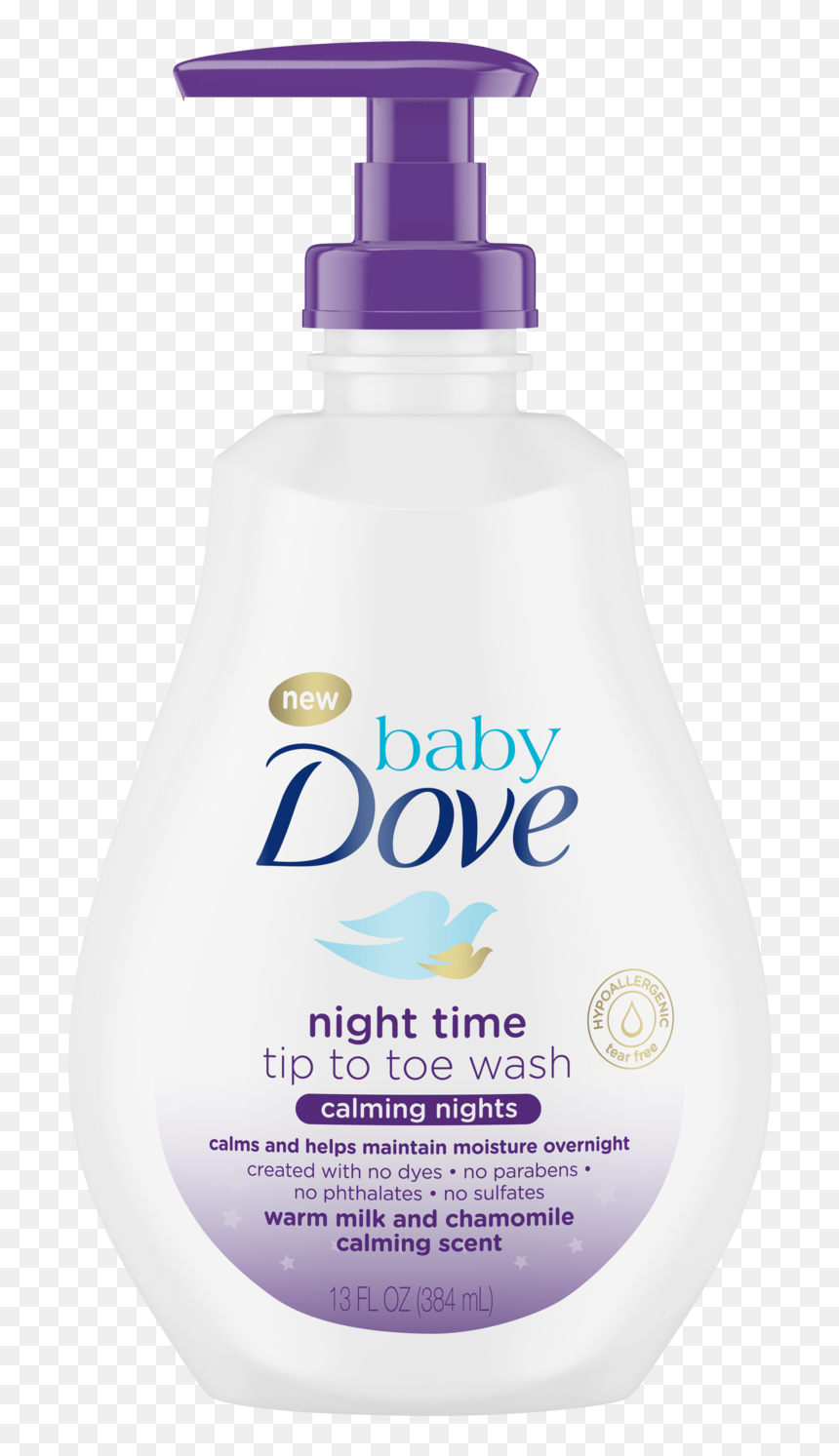 Baby Dove Calming Nights Tip To Toe Wash 13 Oz - Baby Dove Tip To Toe Wash, HD Png Download - baby ariel png