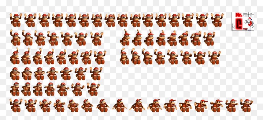 Transparent Diddy Kong Png - Sprite Of Diddy Kong, Png Download - diddy kong racing png