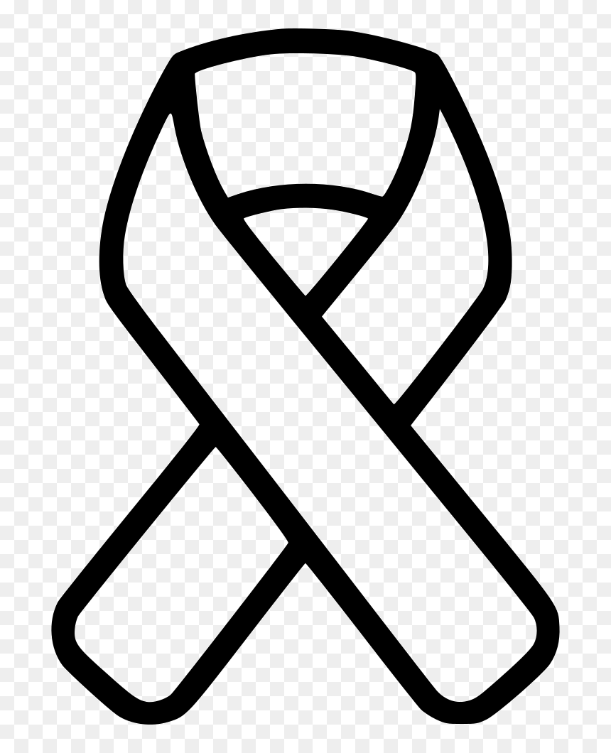 Cancer Ribbon - Cancer White Ribbon Png, Transparent Png - purple cancer ribbon png
