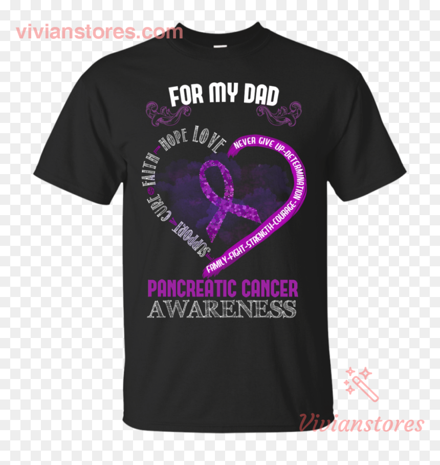 Active Shirt, HD Png Download - purple cancer ribbon png
