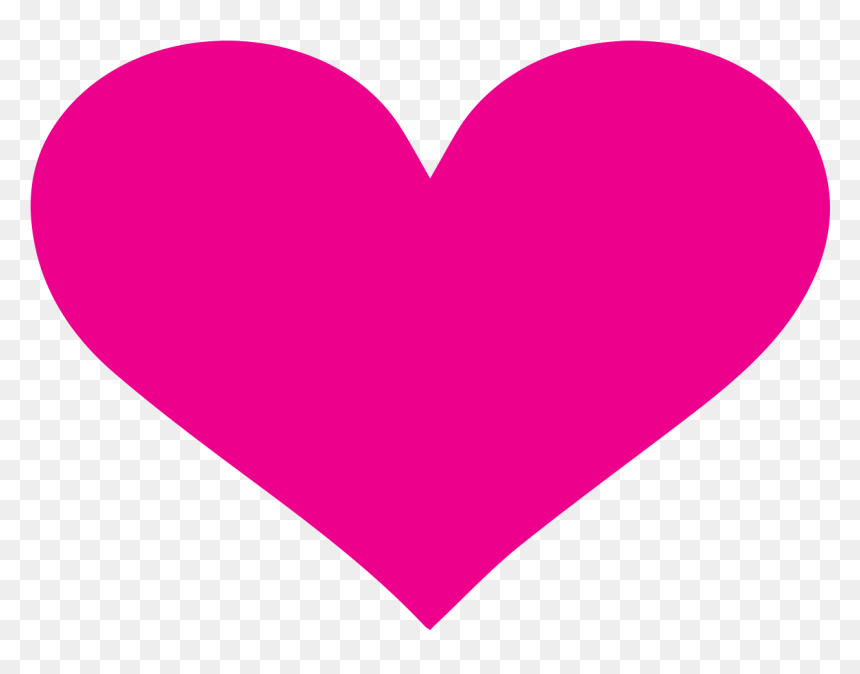 Hot Pink Heart Png, Transparent Png - cross out png
