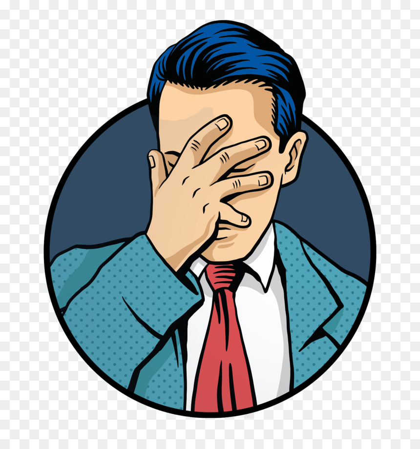Marketing Mistakes Of Restaurants, HD Png Download - facepalm png