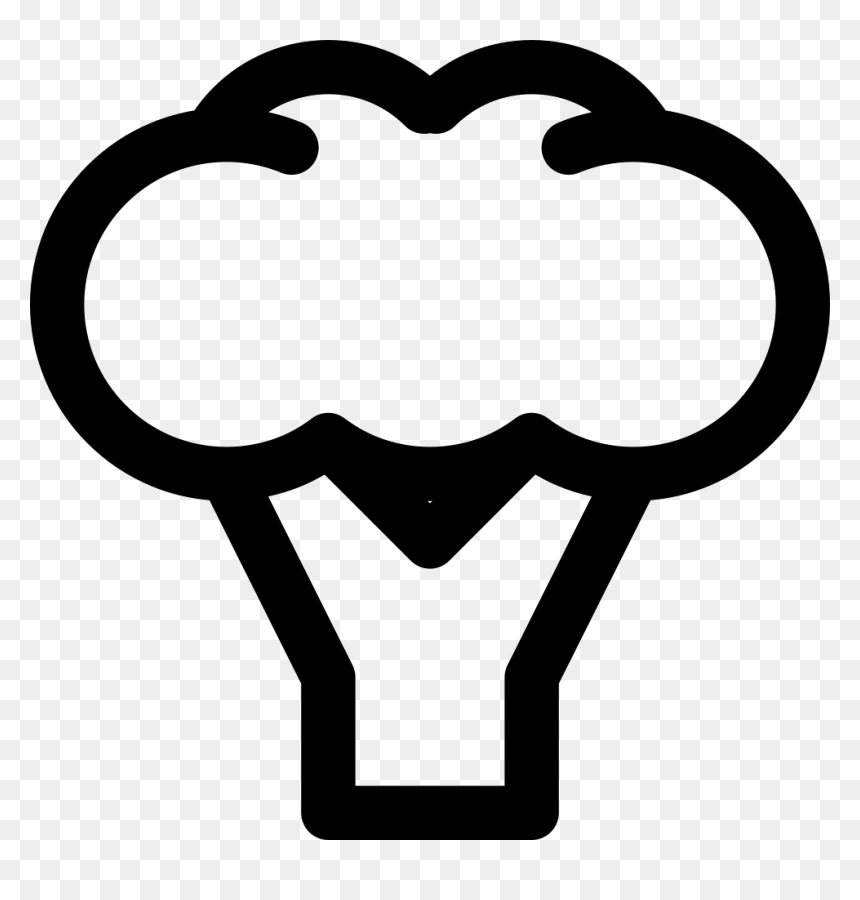 食物 線條, HD Png Download - broccoli png