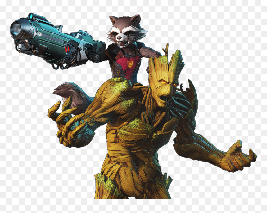 Marvel Ultimate Alliance 3 Rocket, HD Png Download - groot png