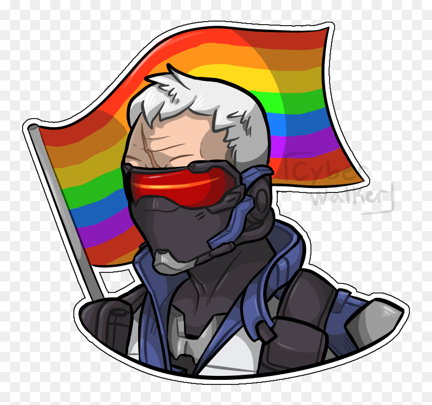 Cartoon, HD Png Download - soldier 76 png