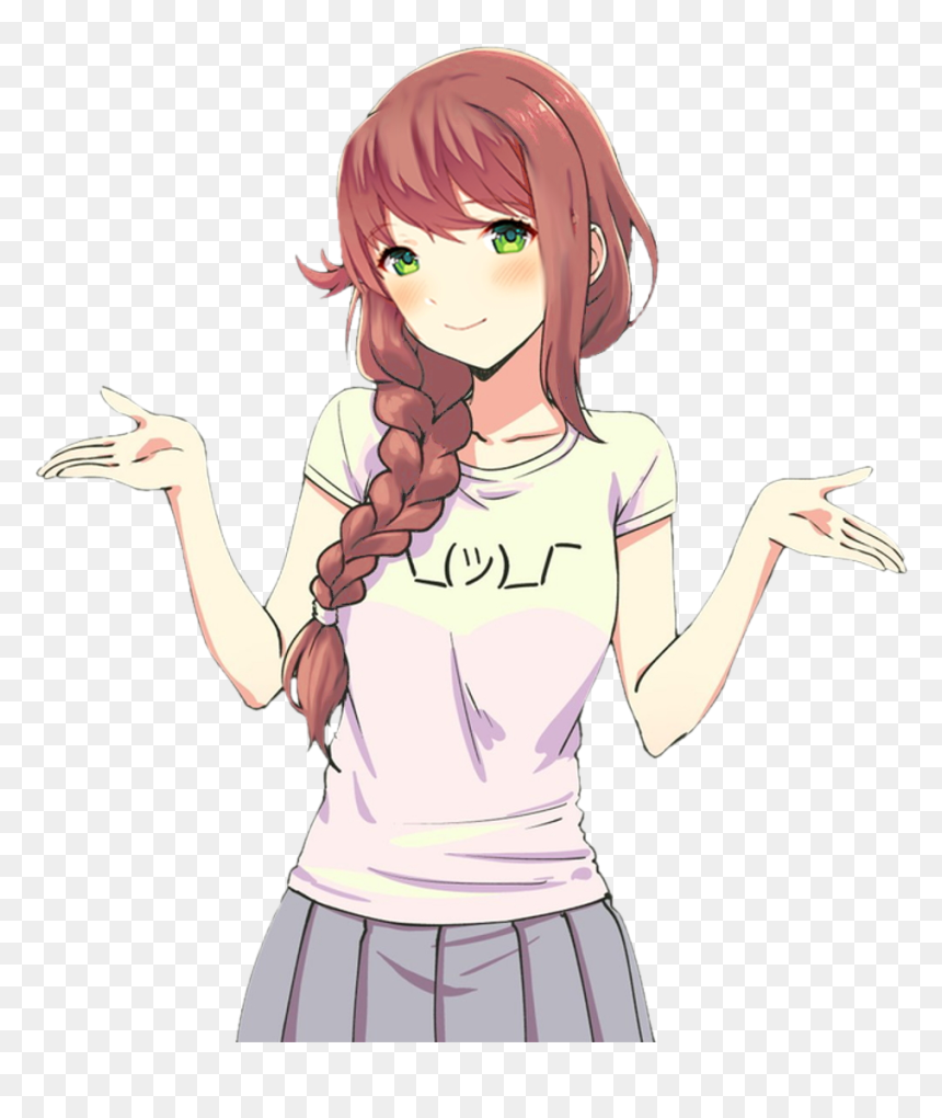 Love Live Riko Shrug, HD Png Download - monika png