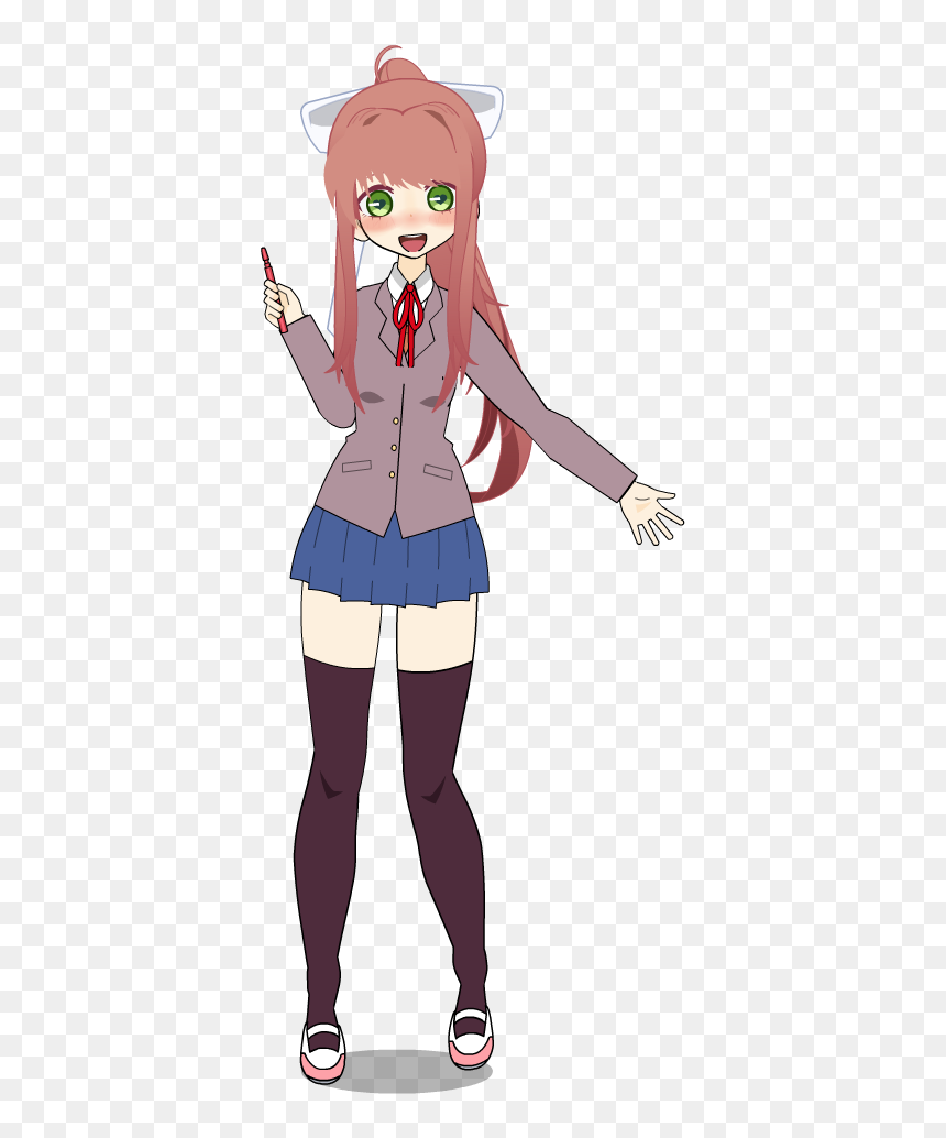 Kisekae Doki Doki, HD Png Download - monika png