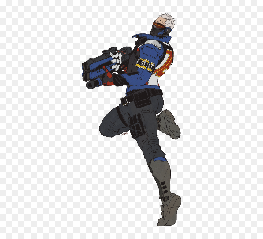 Handgun, HD Png Download - soldier 76 png