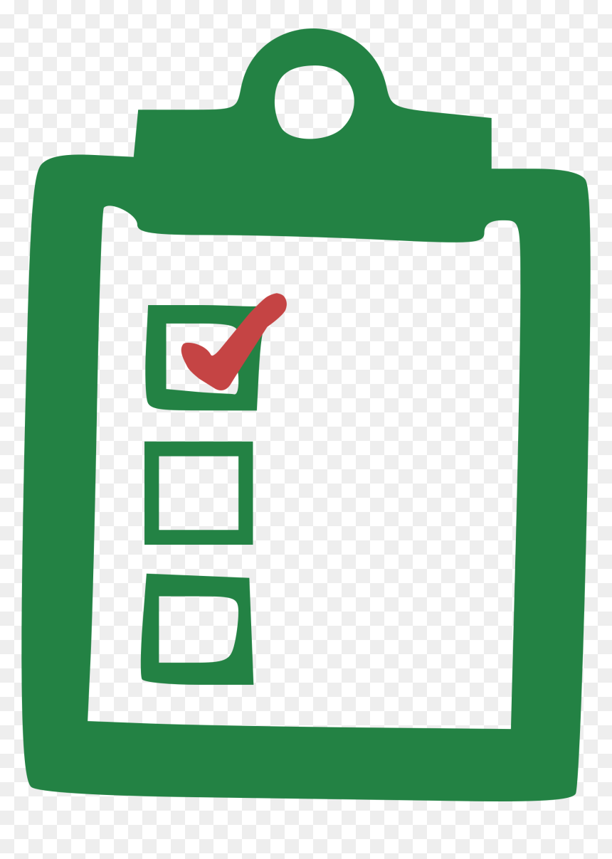 Checklist Clipart, HD Png Download - green check png