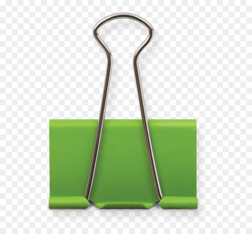 Binder Clip Png, Transparent Png - green png