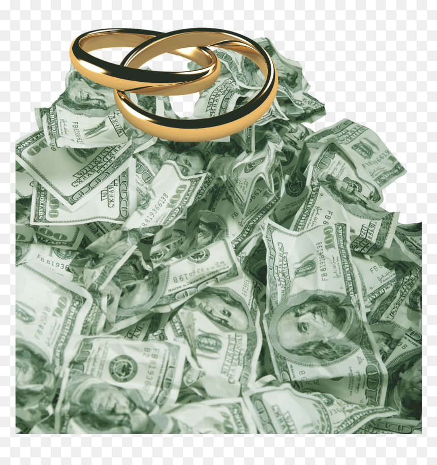 Married To Money Ring, HD Png Download - pile of money png
