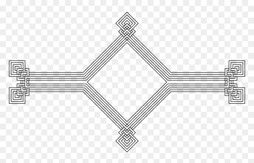 Cross, HD Png Download - fancy line png