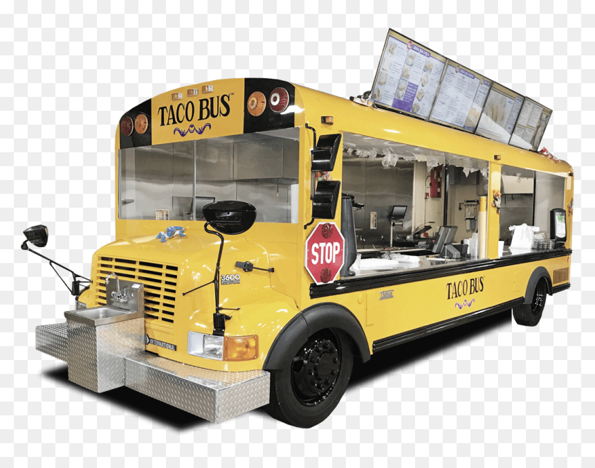 School Bus Food Truck Conversion, HD Png Download - food truck png