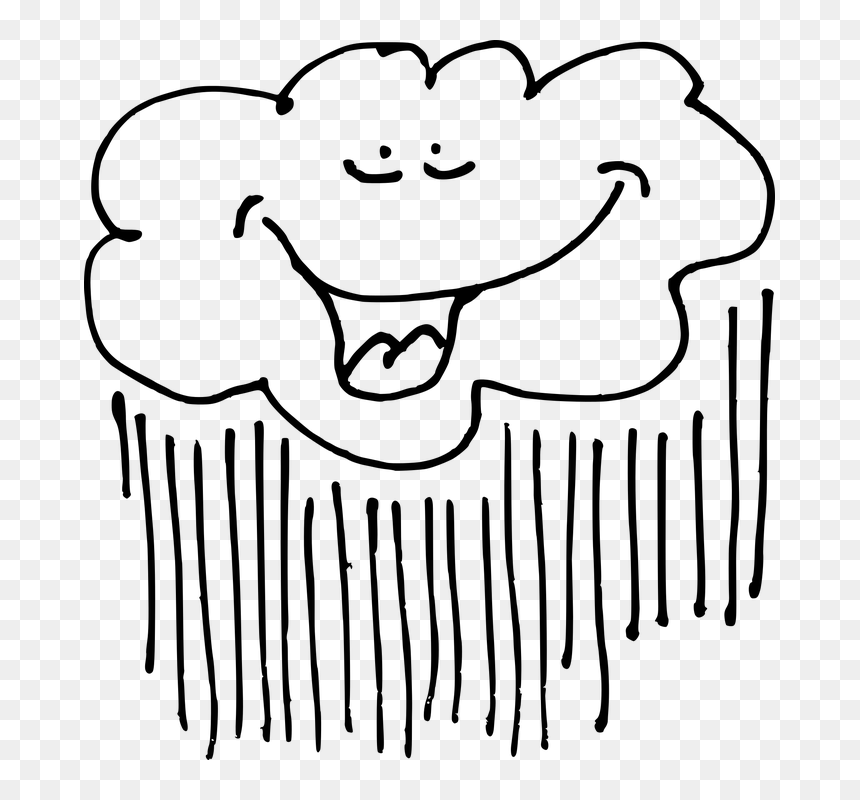 Raining Clouds Clip Art, HD Png Download - cartoon cloud png