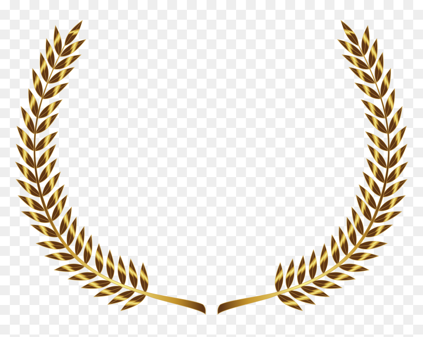 Laurel Wreath Gold Png, Transparent Png - laurel png