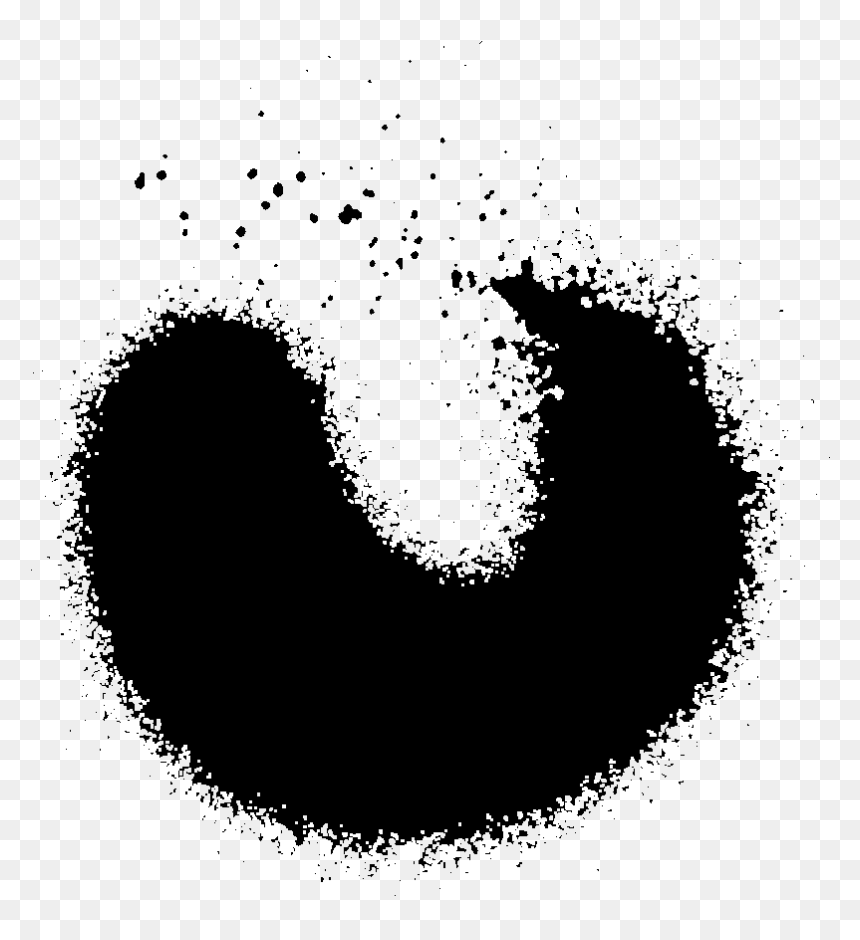 Circle, HD Png Download - spray paint png