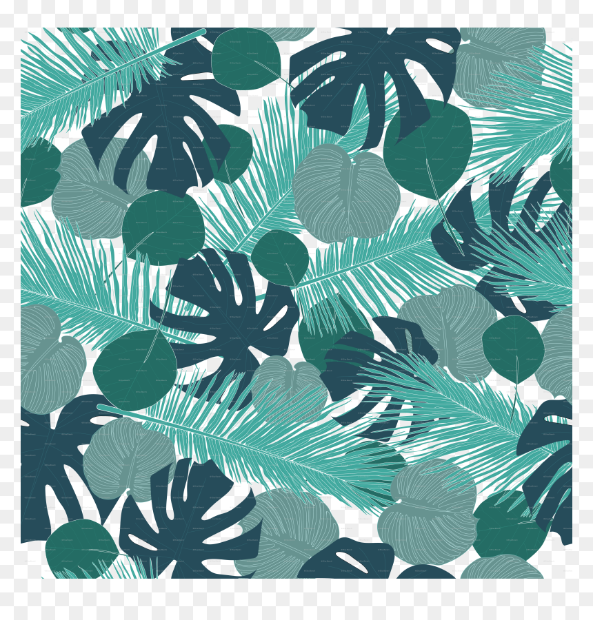 Palm Tree, HD Png Download - tropical leaves png