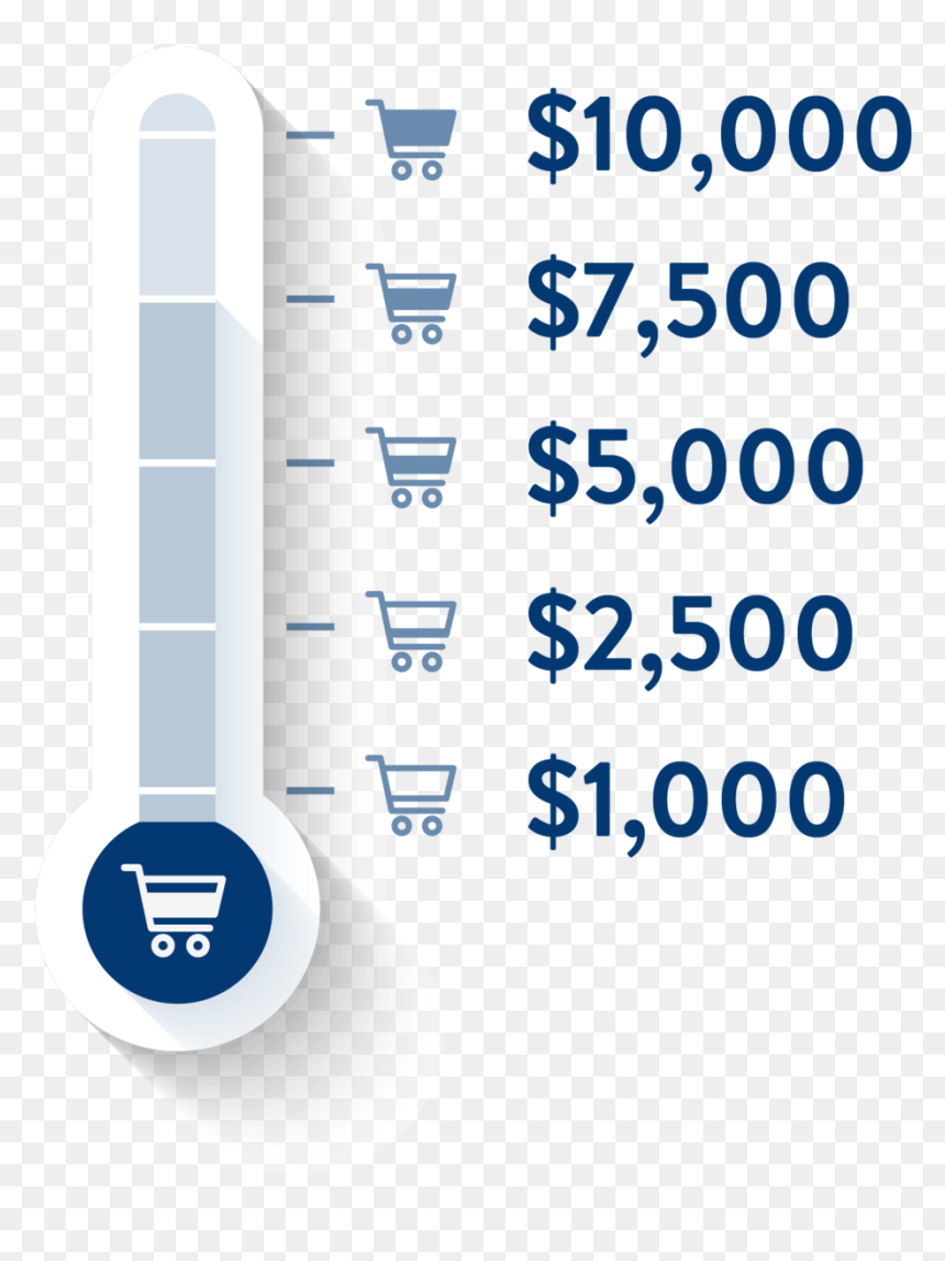 Thermometer 00 01 - Kick American Football, HD Png Download - goal thermometer png