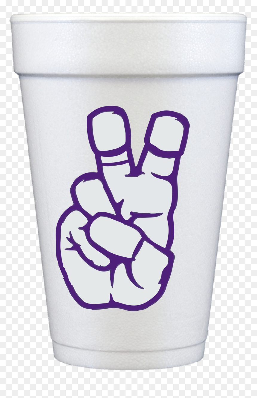 Custom Thanksgiving Foam Cups - Tcu Foam Finger, HD Png Download - foam cup png