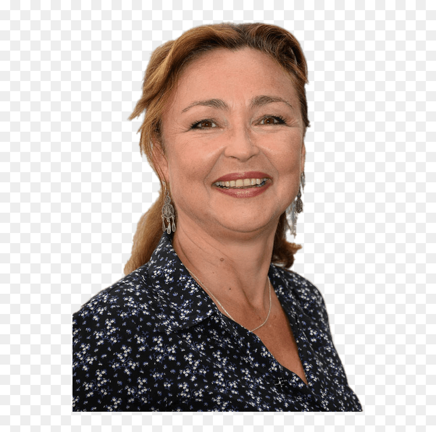 Catherine Frot Smiling - Catherine Frot, HD Png Download - woman smiling png