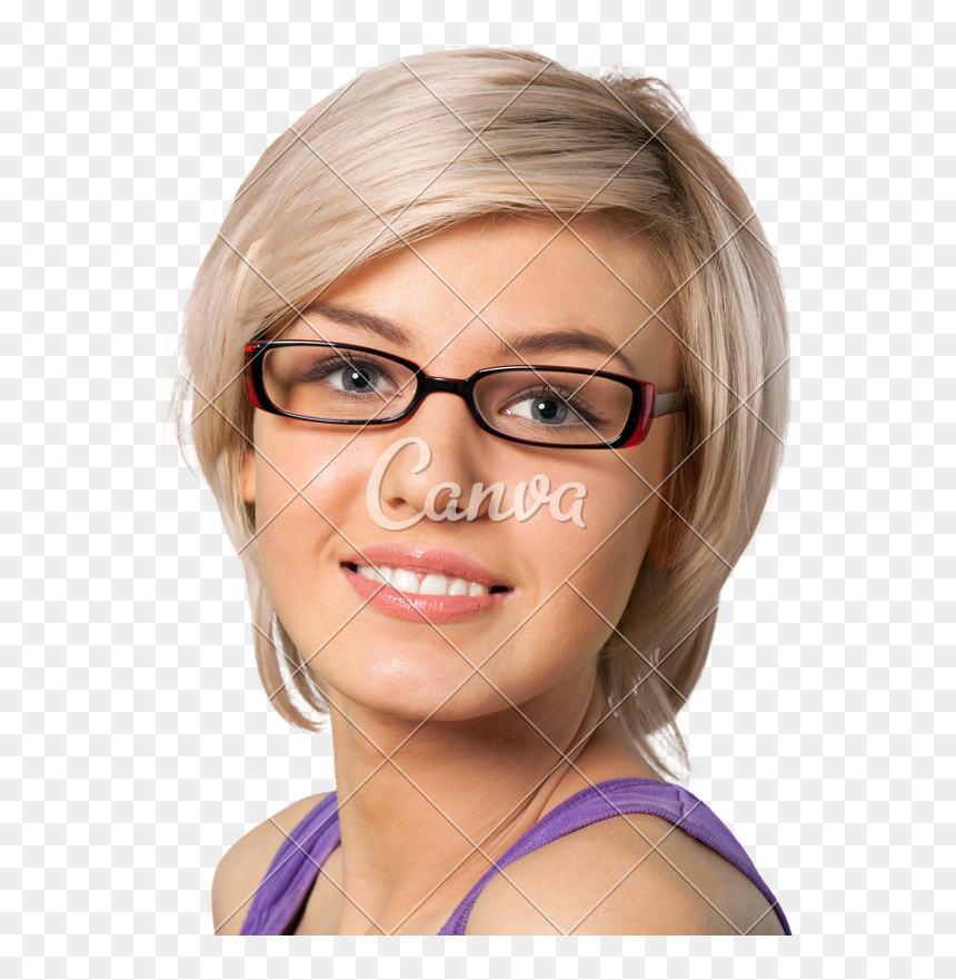 Smiling Woman Photos By Canva - Girl, HD Png Download - woman smiling png