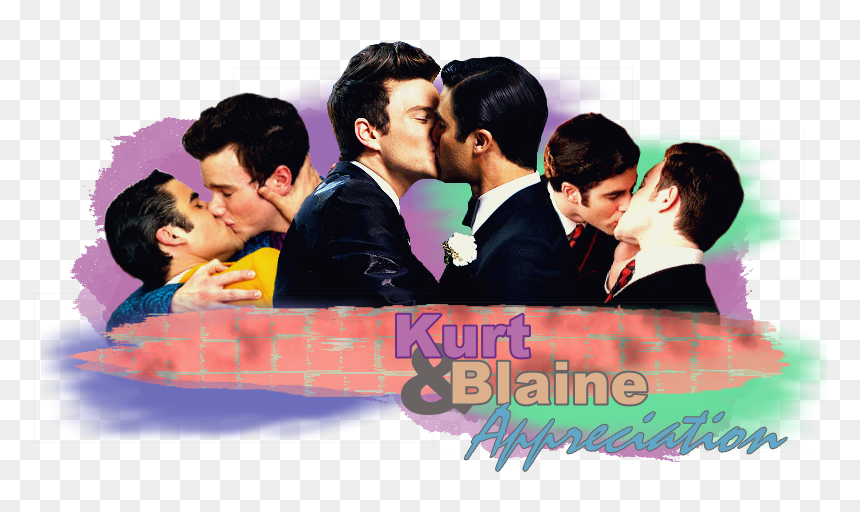 Kurt And Blaine Kiss, HD Png Download - chris colfer png