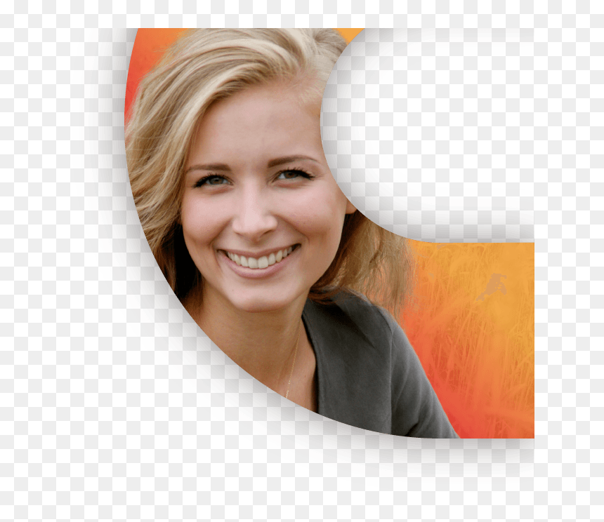 Blonde Woman Smiling - Middle Aged Blonde Hair, HD Png Download - woman smiling png