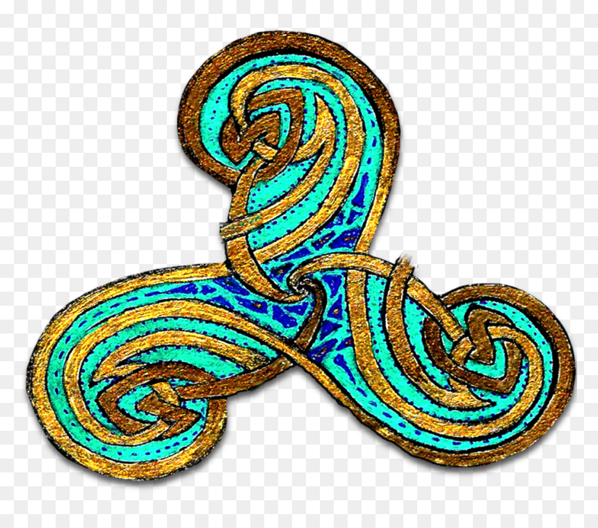 Triskelle Lg - Illustration, HD Png Download - celtic designs png