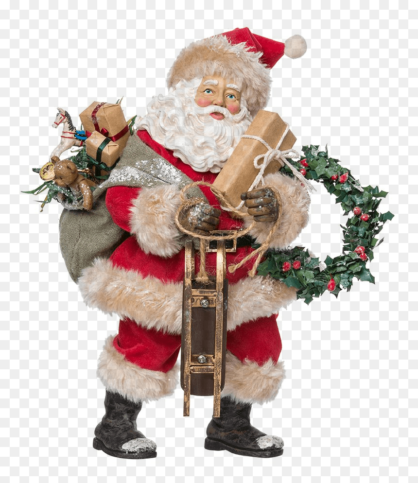 Kurt Adler Santa, HD Png Download - vintage santa claus png
