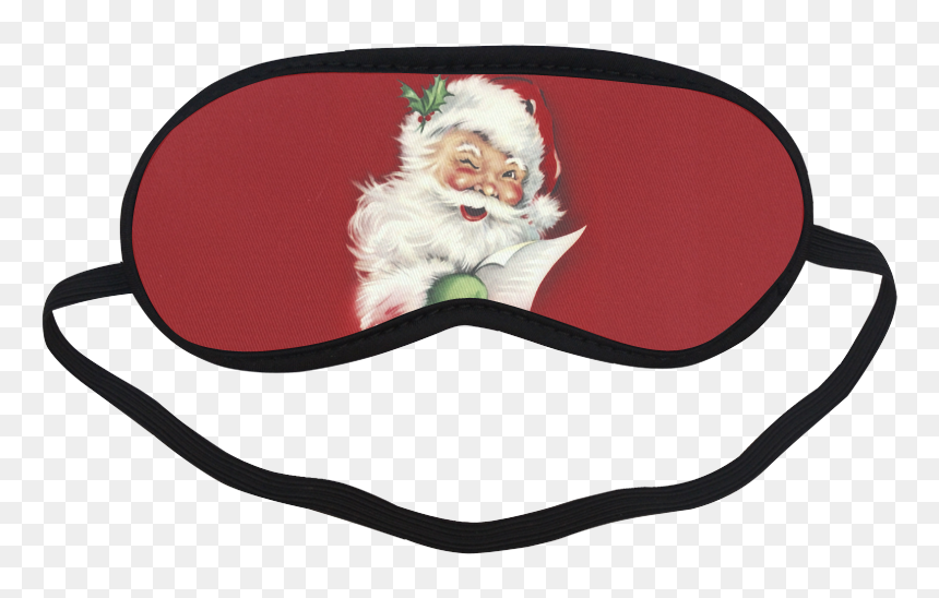 A Beautiful Vintage Santa Claus Sleeping Mask - Tie Dye Sleep Mask, HD Png Download - vintage santa claus png