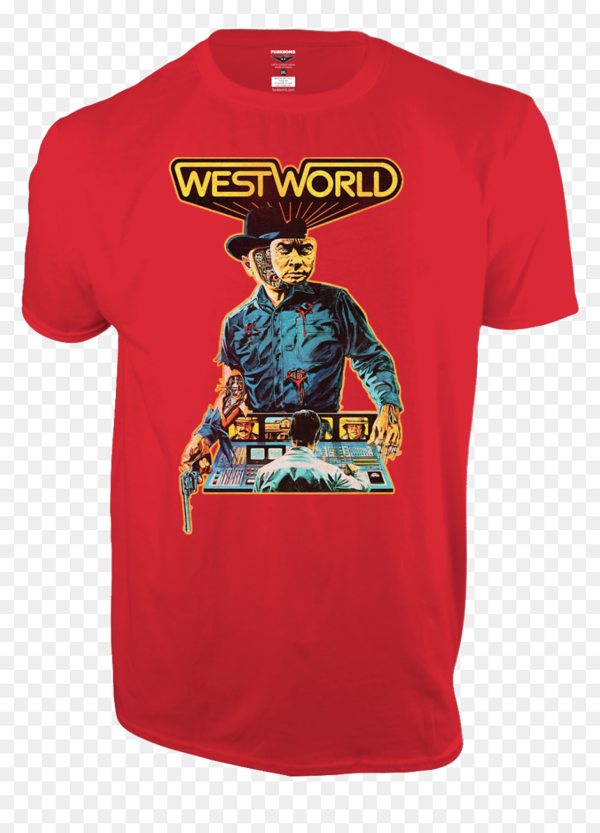 Yul Brynner Westworld Men"s T Shirt - T Shirt Earth Wind And Fire, HD Png Download - westworld png
